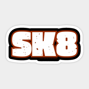 SK8 Fat Vintage Inspired Design Sticker